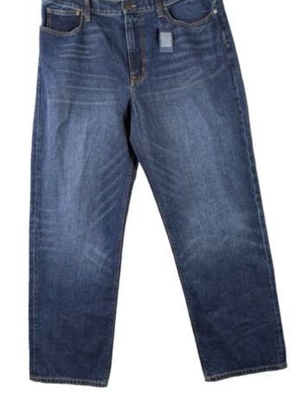 New Blake Shelton Womens Size 35 Lands' End Relaxed Fit Denim Jeans -Medium Blue